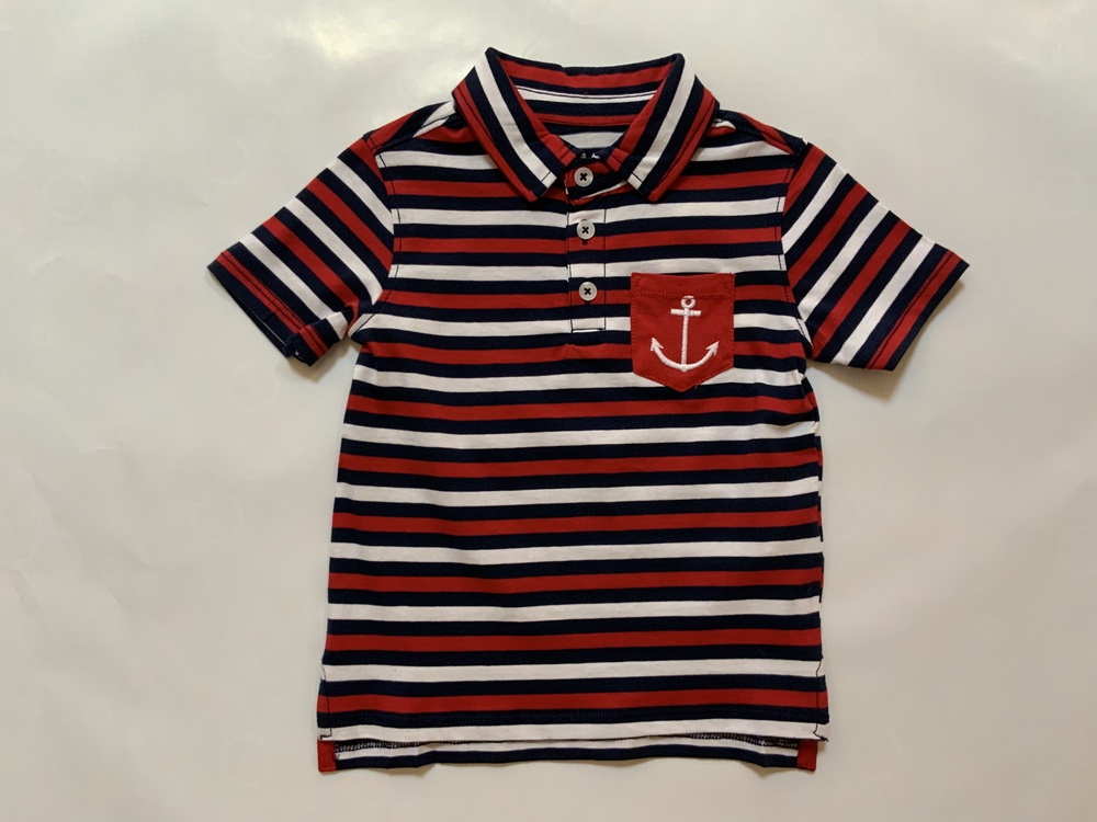 Nautical Stripe Polo Tee - The Toy Chest at the Nutshell