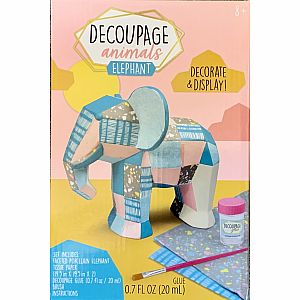Decoupage Animals: Elephant