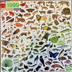 1000 Piece Puzzle: A Rainbow World