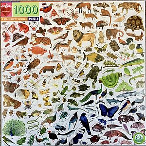1000 Piece Puzzle: A Rainbow World