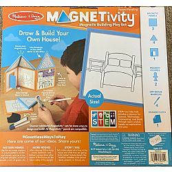 Magnetivity Magnetic Building Play Set - Draw & Build House