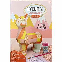 Decoupage Animals: Llama